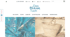 Desktop Screenshot of dasblauetuch.com