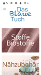 Mobile Screenshot of dasblauetuch.com