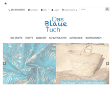 Tablet Screenshot of dasblauetuch.com